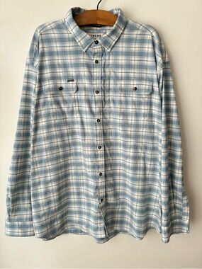Poncho Outdoors Shirt Men’s 3XL The Blue Bison Plaid